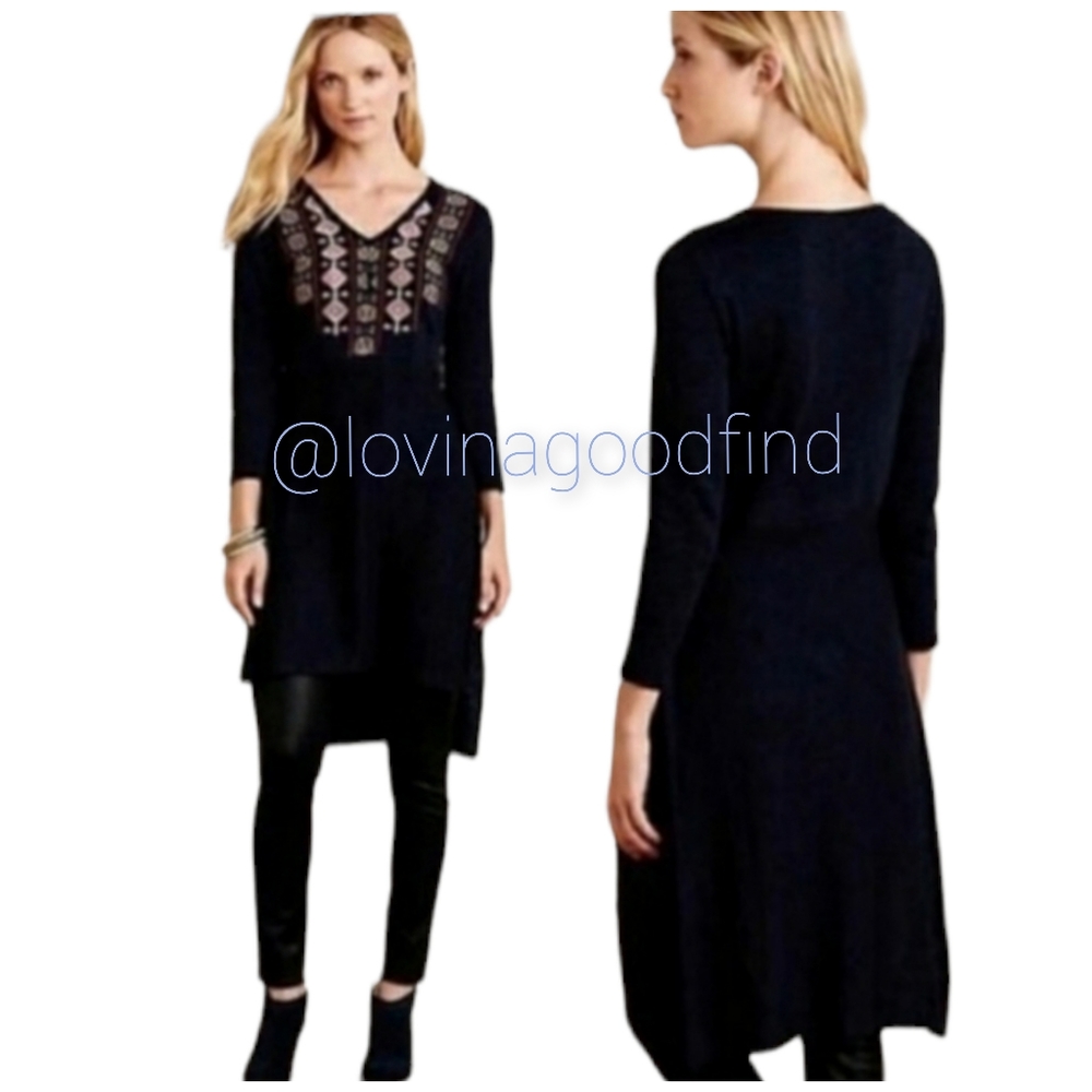 ANTHROPOLOGIE Akemi + Kin Savin Embroidered Tunic Dress EUC sz S